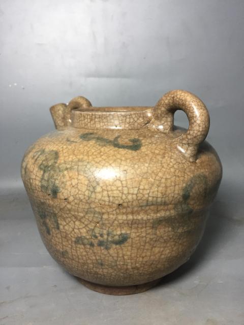 古玩陶瓷青花雙系壺拍賣，當(dāng)前價(jià)格500元