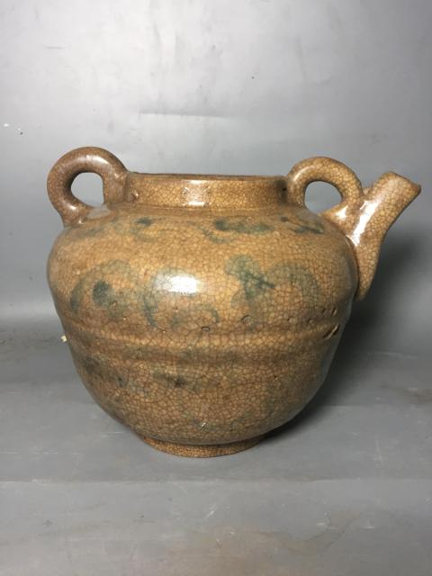 古玩陶瓷青花雙系壺拍賣，當(dāng)前價(jià)格500元