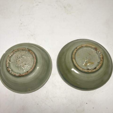 古玩陶瓷明代 青花山水紋盤一對拍賣,當(dāng)前價格388元