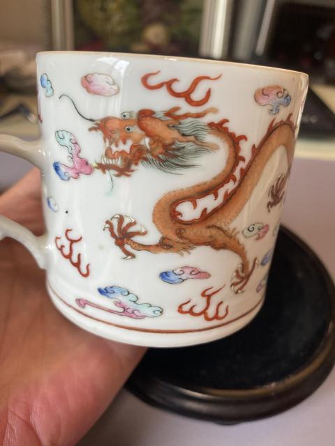 古玩陶瓷粉彩龍紋執壺拍賣，當前價格6200元