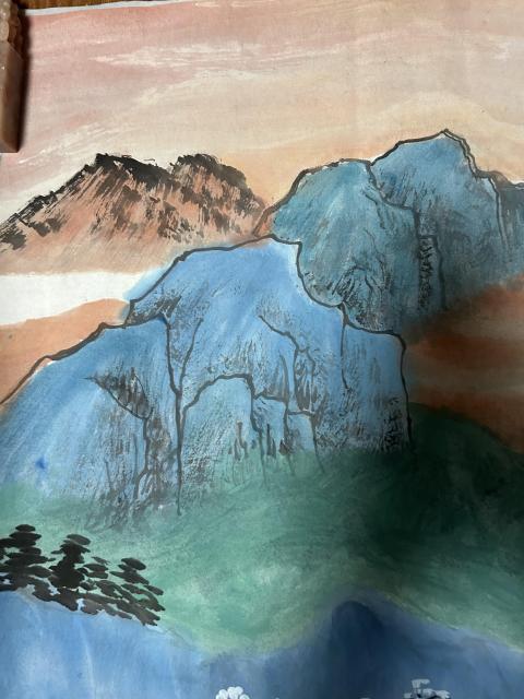 古玩字畫李先山老師精品《春日瑞景》拍賣，當(dāng)前價格468元
