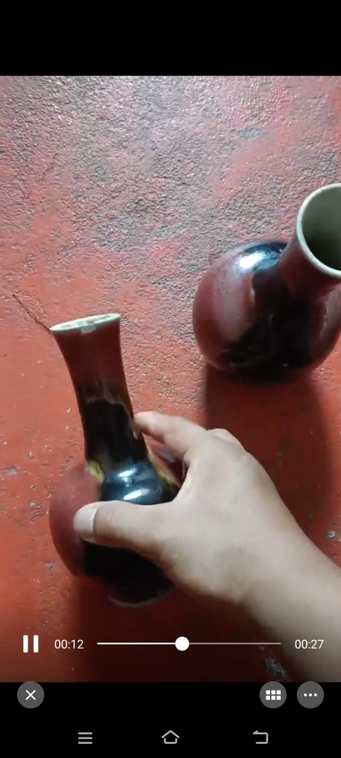 古玩陶瓷道光三羊開泰天球瓶拍賣，當前價格9600元