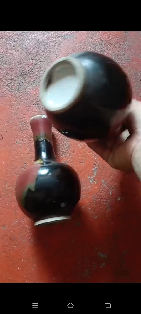 古玩陶瓷道光期三陽開泰天球瓶拍賣，當前價格6800元