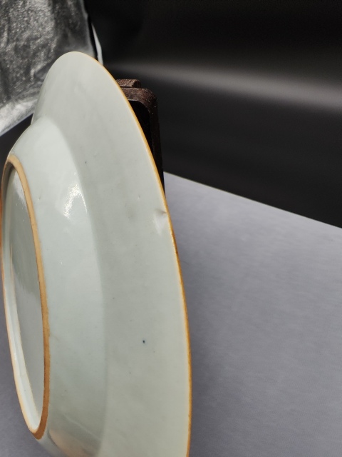 古玩陶瓷乾隆人物山水紋青花盤拍賣，當前價格1580元