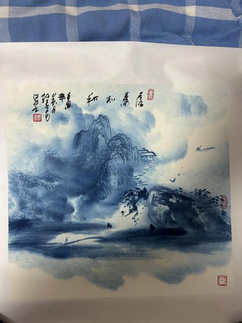 古玩字畫孫青花老師精品《落葉知秋》拍賣，當前價格2988元