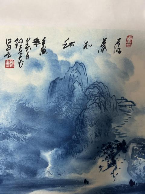 古玩字畫孫青花老師精品《落葉知秋》拍賣，當前價格2988元