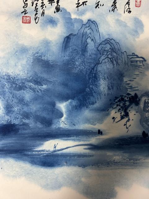 古玩字畫孫青花老師精品《落葉知秋》拍賣，當前價格2988元
