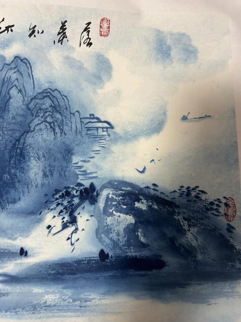 古玩字畫孫青花老師精品《落葉知秋》拍賣，當前價格2988元