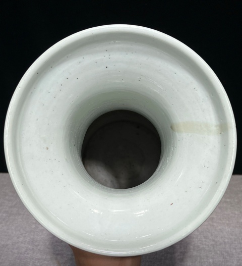 古玩陶瓷清中期細路青花花鳥大瓶拍賣，當前價格8800元