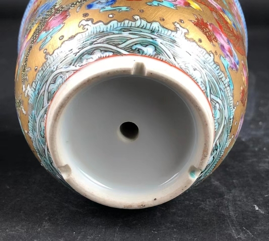 古玩陶瓷粉彩重工龍紋公道杯拍賣，當(dāng)前價(jià)格59800元