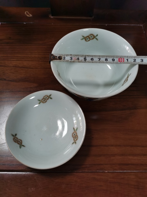 古玩陶瓷【有贈品】晚清民國青花加彩描金蓋碗拍賣,當前價格390元