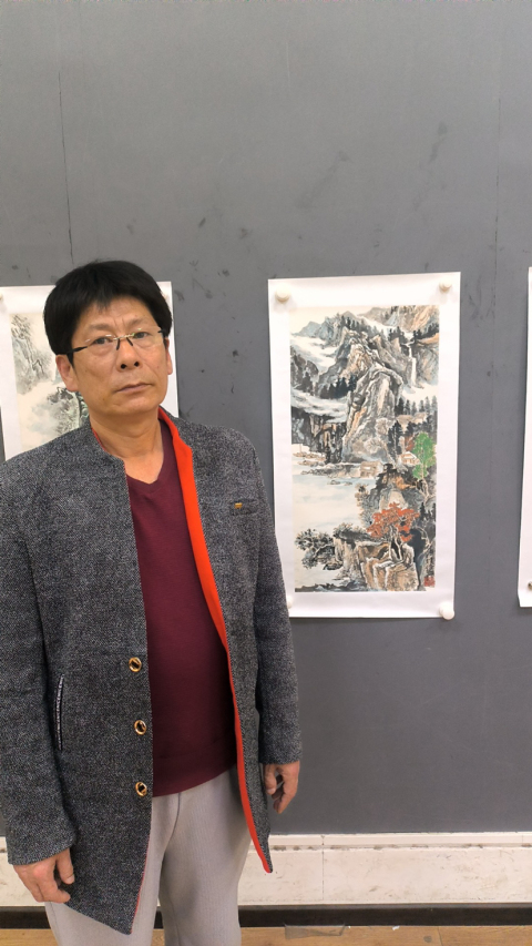 古玩字畫王瑞忠老師山水作品《碧云蒼嶺》拍賣，當前價格988元