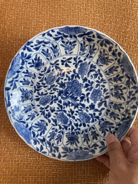 古玩陶瓷康熙青花花卉盤拍賣,當(dāng)前價格9000元