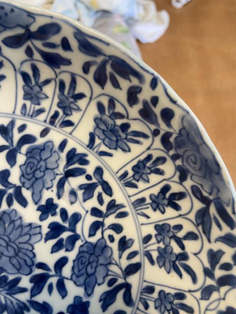古玩陶瓷康熙青花花卉盤拍賣,當(dāng)前價格9000元