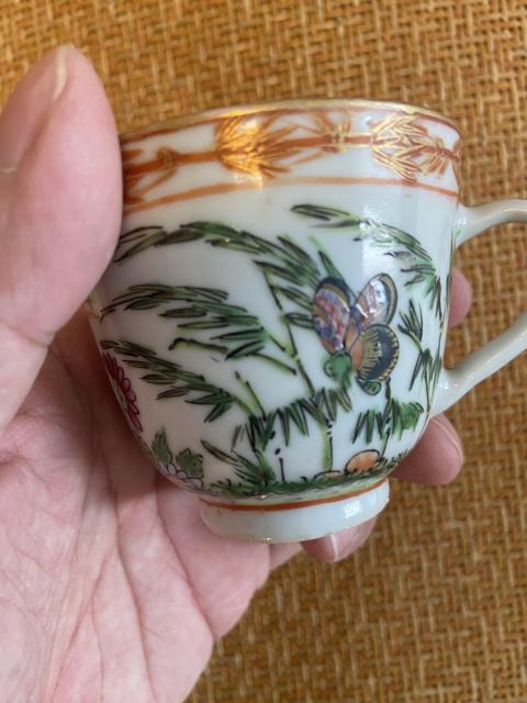 古玩陶瓷廣彩杯碟拍賣,當前價格800元