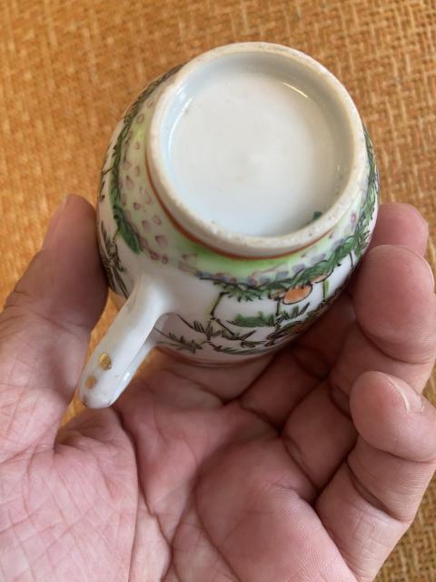 古玩陶瓷廣彩杯碟拍賣,當前價格800元