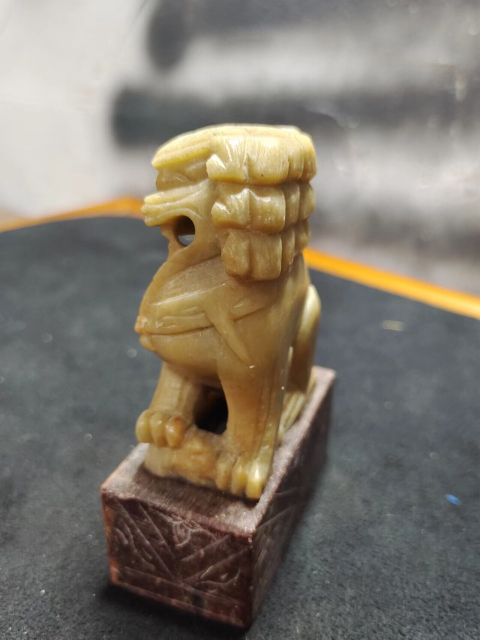 古玩雜項壽山石獅子雕像鎮紙擺件拍賣,當前價格1288元