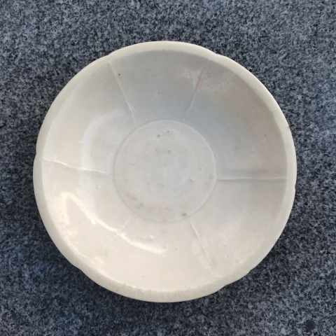 古玩陶瓷南宋青白釉葵口出筋洗（精品）拍賣，當前價格3680元