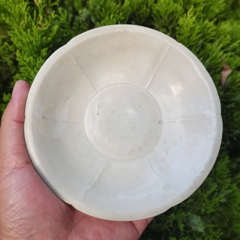 古玩陶瓷南宋青白釉葵口出筋洗（精品）拍賣，當前價格3680元