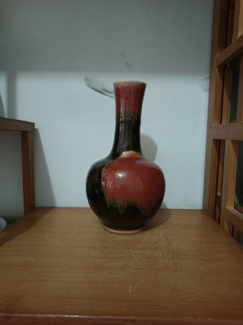 古玩陶瓷清中三羊開泰賞瓶拍賣，當前價格3900元