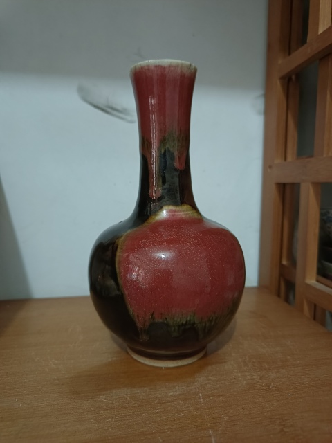 古玩陶瓷清中三羊開泰賞瓶拍賣，當前價格3900元