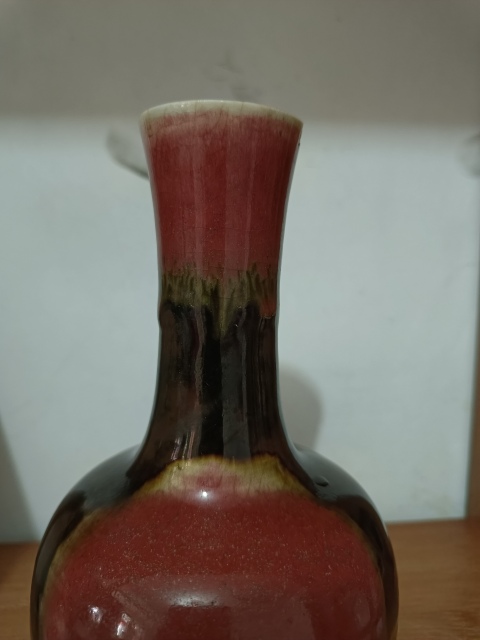 古玩陶瓷清中三羊開泰賞瓶拍賣，當前價格3900元