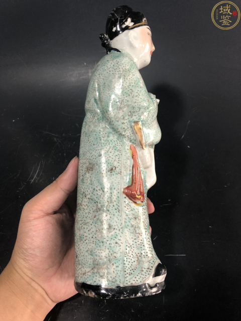 古玩陶瓷粉彩書生塑像拍賣，當前價格2500元