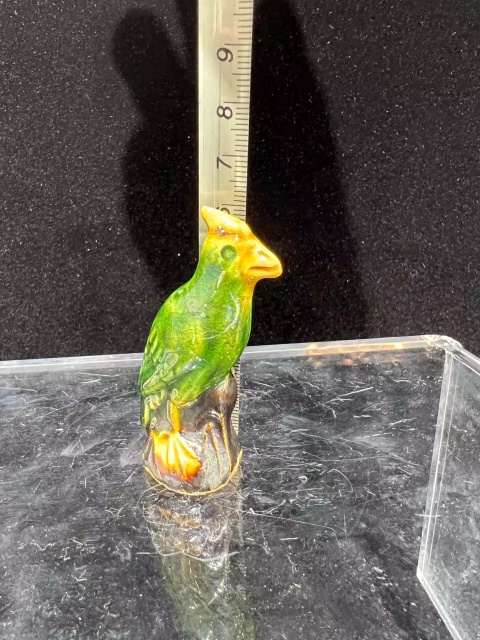 古玩陶瓷素三彩鳥形瓷塑拍賣,當前價格369元