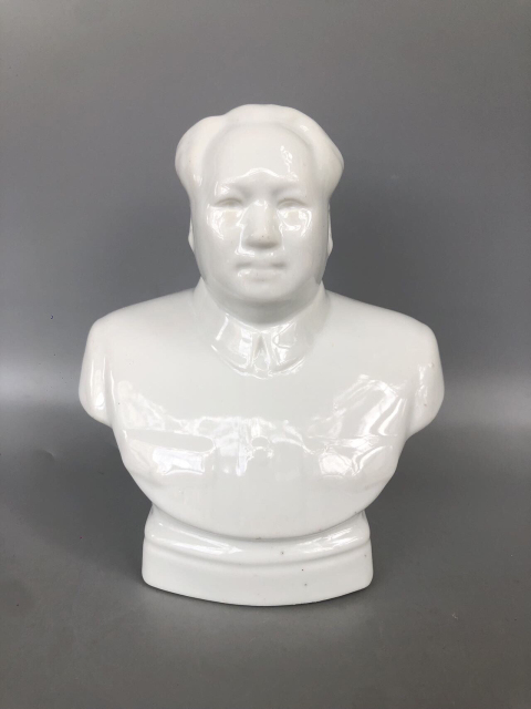 古玩陶瓷白釉毛主席瓷像拍賣，當前價格888元