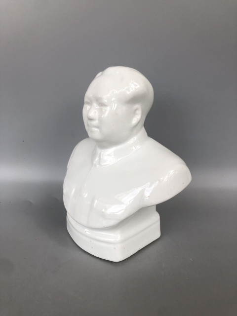 古玩陶瓷白釉毛主席瓷像拍賣，當前價格888元