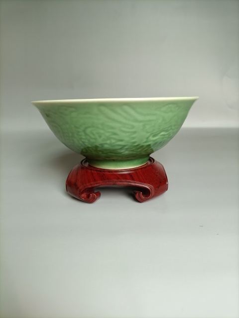 古玩陶瓷綠釉碗拍賣,當(dāng)前價格199元