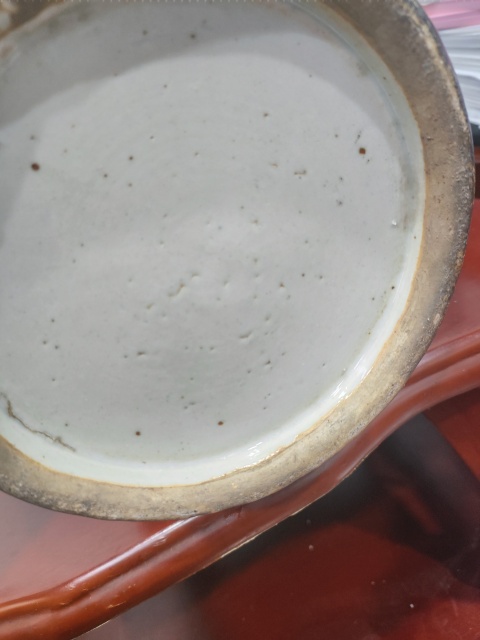 古玩陶瓷豆青釉青花喜鵲登梅圖撇口瓶拍賣,當前價格4500元