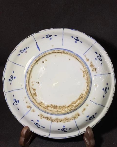 古玩陶瓷萬歷青花對頭鶴雜寶克拉克瓷拍賣，當(dāng)前價(jià)格5880元