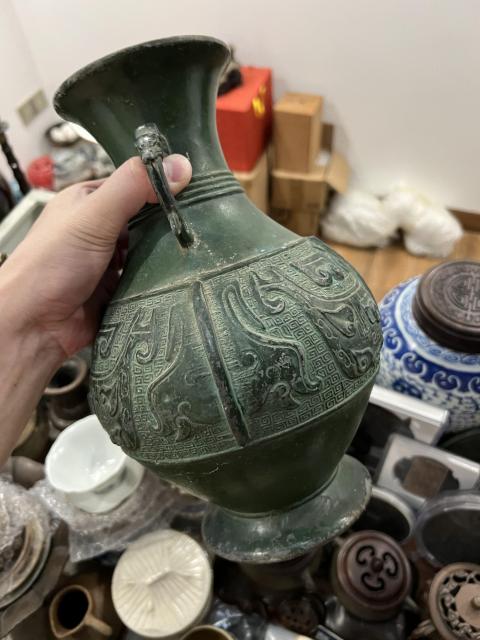 古玩雜項(特價)民國銅瓶拍賣,當前價格580元