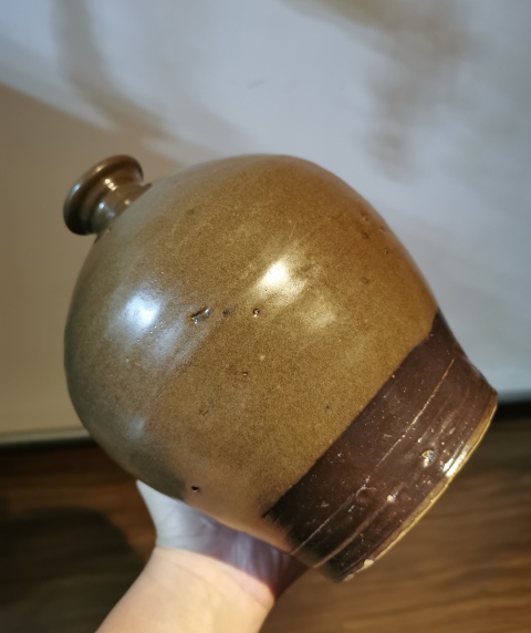 古玩陶瓷茶葉末釉嘟嚕瓶拍賣，當前價格2800元