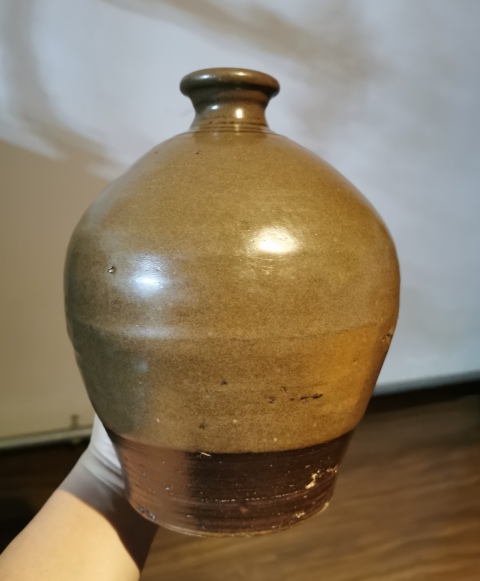 古玩陶瓷茶葉末釉嘟嚕瓶拍賣，當前價格2800元