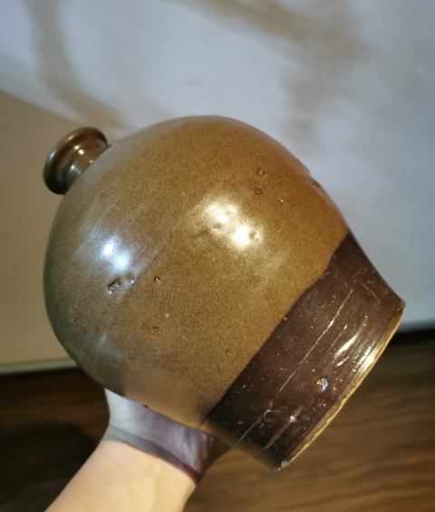 古玩陶瓷茶葉末釉嘟嚕瓶拍賣，當前價格2800元