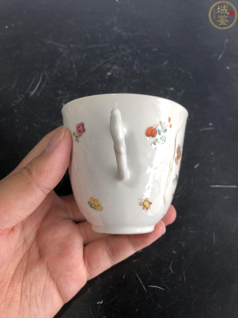 古玩陶瓷雍乾洋彩模印牡丹爵杯拍賣,當前價格2500元