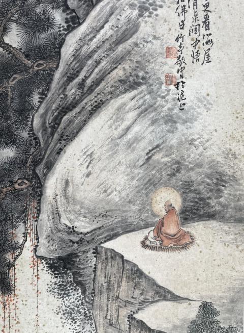 古玩字畫古代名家-徐世揚 無量壽佛拍賣，當前價格55000元