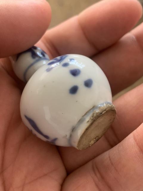 古玩陶瓷清早期青花花卉葫蘆瓶拍賣，當前價格998元