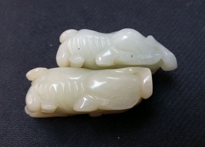 古玩玉器和田玉牛擺件拍賣,當前價格1080元