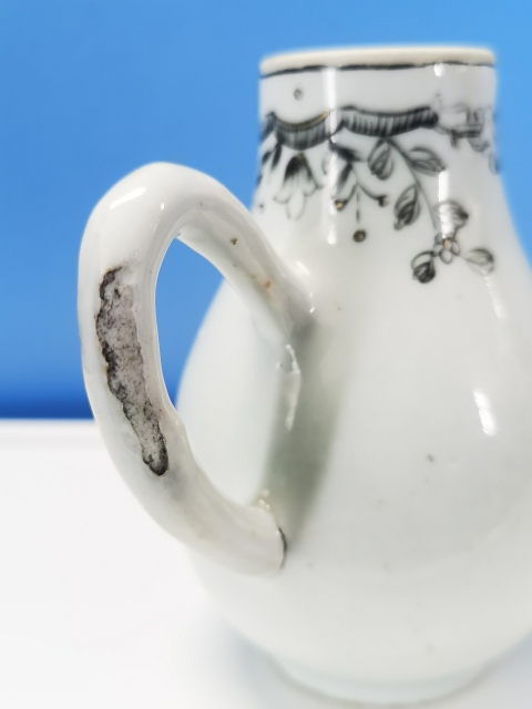 古玩陶瓷清早期雍正 墨彩西洋人物壺拍賣，當前價格2000元
