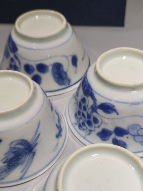 古玩陶瓷青花雉雞牡丹圖茶杯一組拍賣,當(dāng)前價(jià)格4800元