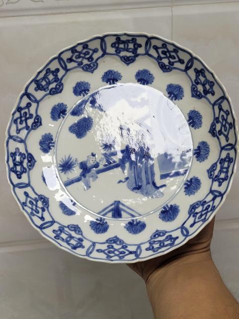 古玩陶瓷青花盤拍賣,當前價格8500元