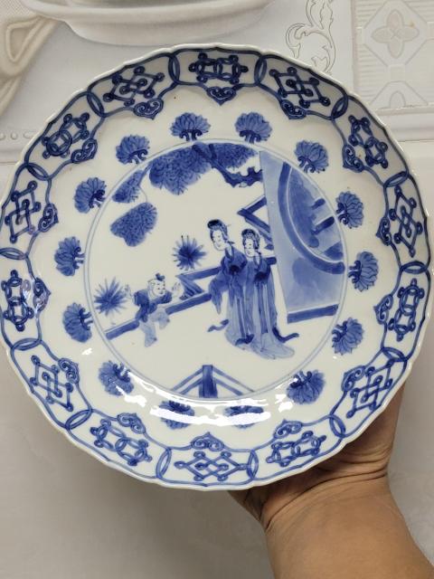 古玩陶瓷青花盤拍賣,當前價格8500元