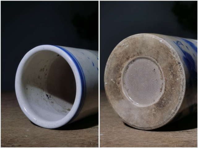 古玩陶瓷青花山水筆筒拍賣，當(dāng)前價(jià)格999元