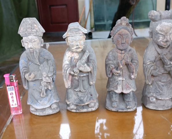古玩雜項清代八仙木雕一整套拍賣，當前價格9800元