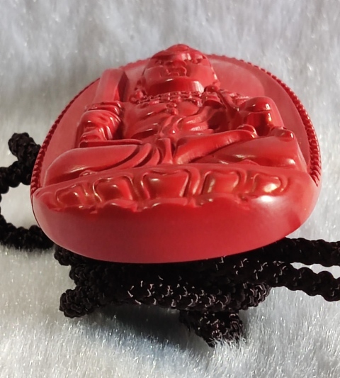 古玩雜項(xiàng)朱砂不動(dòng)明王掛件拍賣,當(dāng)前價(jià)格568元