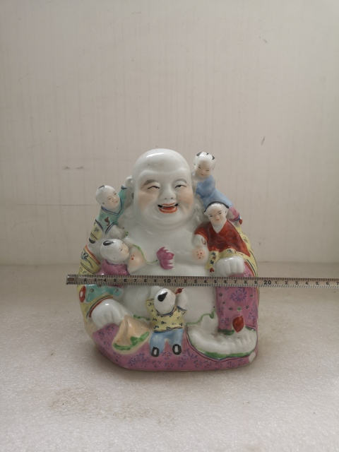 古玩陶瓷粉彩五子登科造像拍賣,當(dāng)前價格480元
