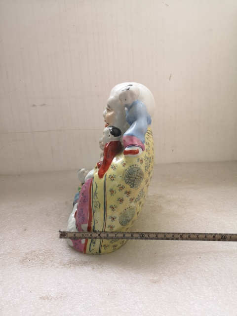 古玩陶瓷粉彩五子登科造像拍賣,當(dāng)前價格480元